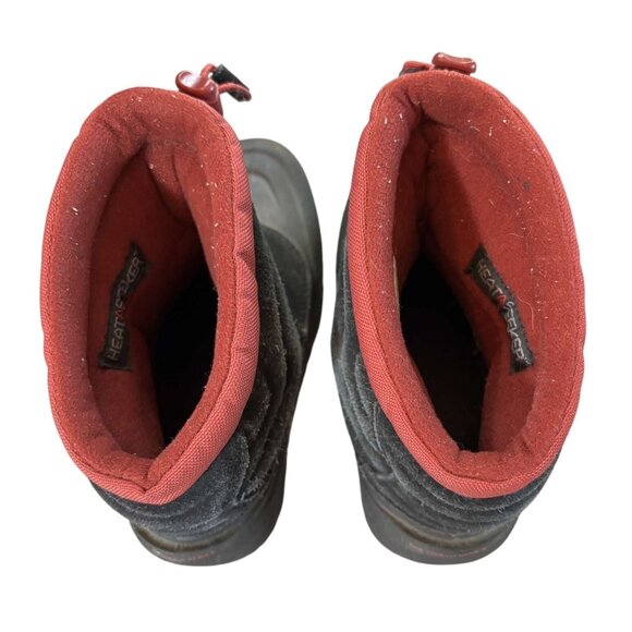 The North Face Boys Heatseeker Insulated Waterproof Winter Boots Red/Black - 3 - Picture 7 of 9